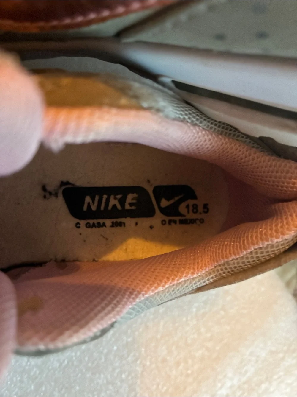 Nike Kids' Beige/Tan Mesh Running Sneakers